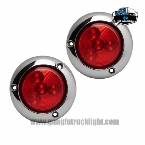 2inch Chrome LED Side lamps for truck