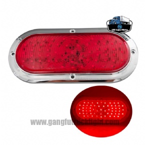 Luz trasera LED ovalada para camión de 6 pulgadas