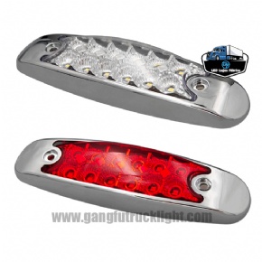 Luz de posición lateral para camión, 12 LED multivoltaje