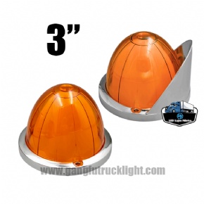 Luz LED ámbar tipo sandía para camión
