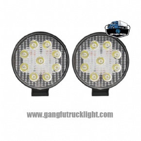 Luz de trabajo LED redonda de 27W