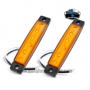 Fábrica de luces laterales LED de 6 diodos para camiones