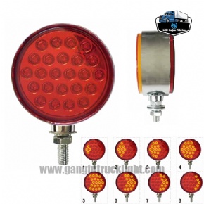 Double faces led truck tail light with strobe function