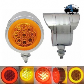 Luces LED redondas de doble cara para camión de 4 pulgadas