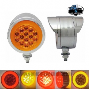 Luz LED de doble cara para camión con anillo de halo