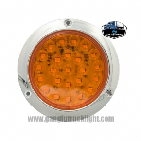 Luz trasera redonda para camión de 4 pulgadas con 24 LED