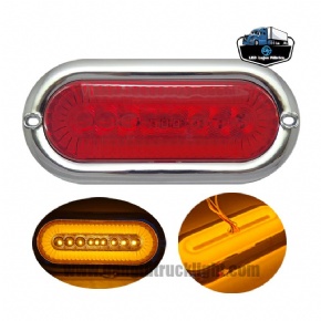 luz trasera LED de camión de 6 pulgadas